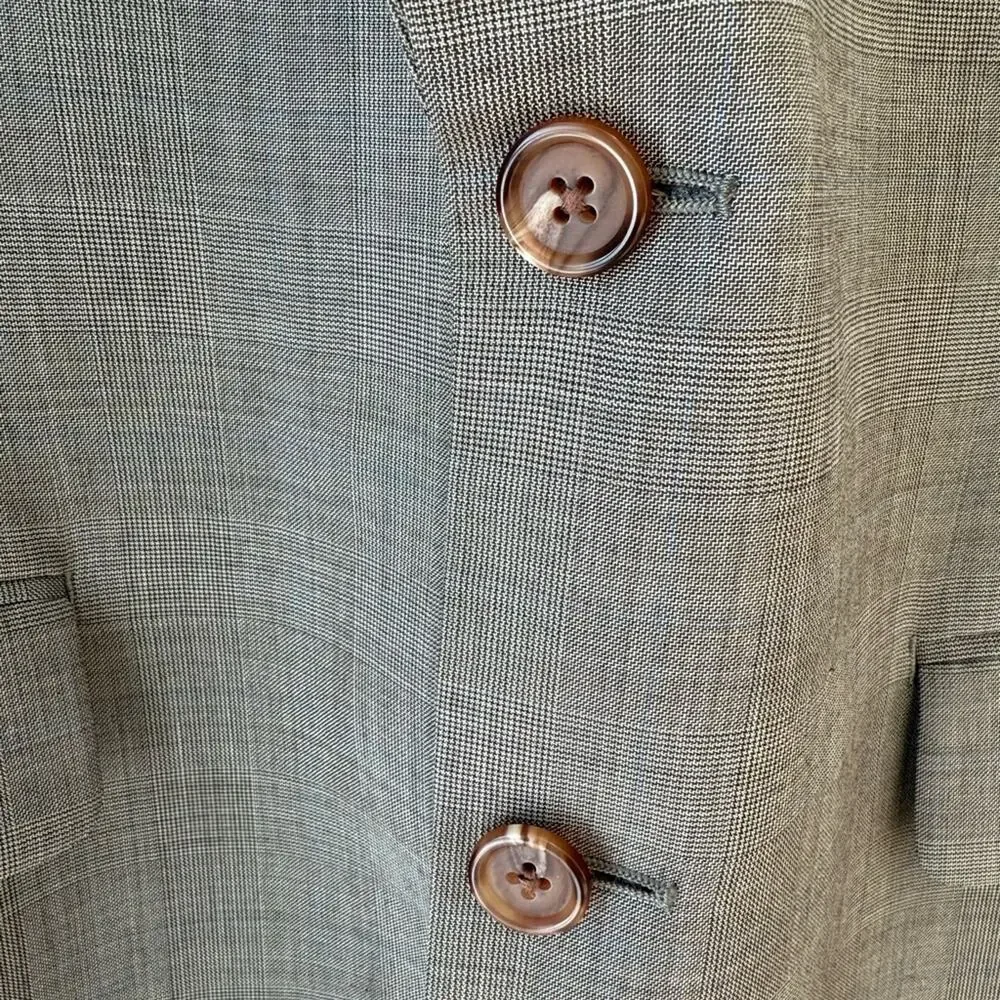 Lauren Ralph Lauren 100% Wool Blazer Brown With Blue Accent Size 42R